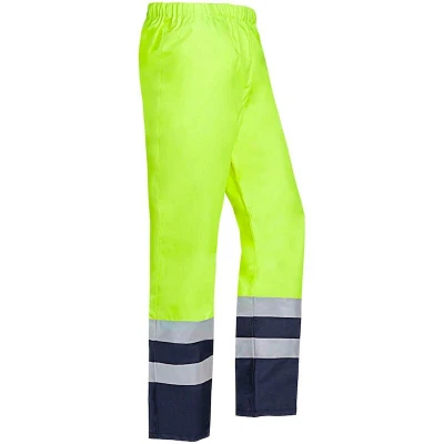 Afbeelding van Sioen 799Z Norvill werkbroek Fluorgeel/ marine blauw, maat EEL