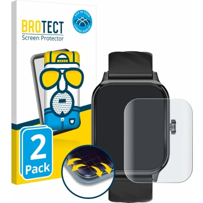 Afbeelding van BROTECT Full Cover Beschermer Mat, Smartwatch beschermfolie, Grijs