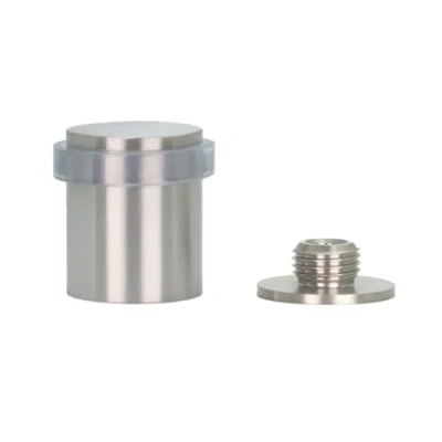 Afbeelding van EVI Herrajes Deurstopper roestvrij staal 24 x 30 mm schroefbasis mat incl. schroef + klempluggen Mod. I 199/24X30 TCBAM