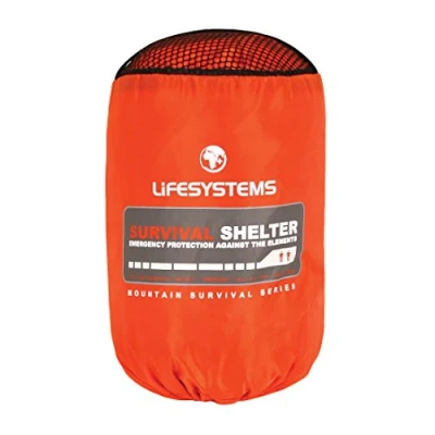 Afbeelding van Lifesystems Emergency Mountain Storm Survival Shelter voor wandelen en bergbeklimmen twee personen, oranje