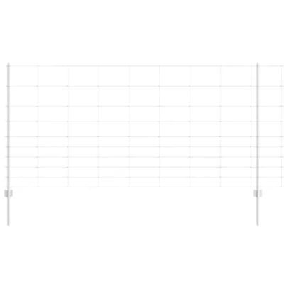 Afbeelding van vidaXL Hekpalen 22 st U Channel 120 cm Gegalvaniseerd Staal, Veldhek 1.2x50 m Staal
