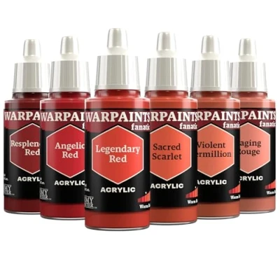 Afbeelding van The Army Painter, Warpaints Fanatic Flexible Triad: Warm Reds 6 x 18 ml acrylverf, miniatuur hobbyschilderij, kwaliteitsverf voor wargaming