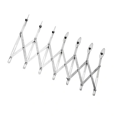 Afbeelding van Kavolet Pizzasnijder, 7 wielen 430 roestvrij staal multifunctionele pizzasnijderwiel, Multi wheel Round Pizza Cutter Gebak Cake Bakken