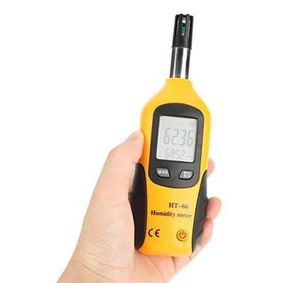 Afbeelding van Akozon thermo hygrometer, digitale thermometer, luchttemperatuur en vochtigheid, meter, luchtvochtigheid, met lcd display achtergrondverlichting