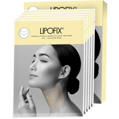 Afbeelding van LIPOFIX Nekmaskers Voor Huidverzorging Maskers Dubbele Kin En Neklift Intensieve Nekverstrakking, Anti veroudering rimpel Bio cellulose Nekbehandeling 5