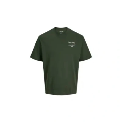 Afbeelding van JACK &amp; JONES ESSENTIALS loose T shirt donkergroen