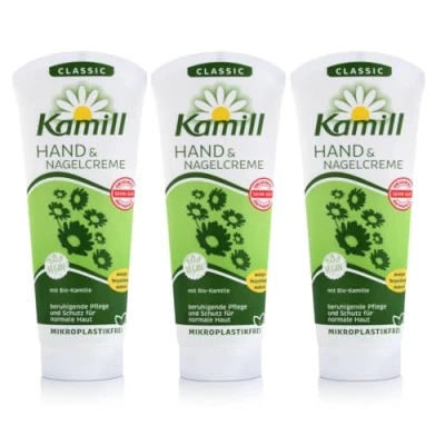 Afbeelding van Kamill 3 x 100 ml Hand &amp; Nail Cream CLASSIC with BIO Camomile and Bisabolol Germany