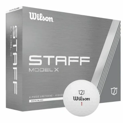 Afbeelding van Wilson Staff Model X Golfballen 2024 Wit 12 Stuks