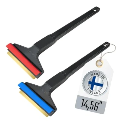 Afbeelding van A055 Murska IJskrabber voor de auto, 2 stuks, 370 mm, messing schraper, lang, groot, origineel Finland, ijskrabber, topkwaliteit, bus, van Transporter, SUV, kleur willekeurig