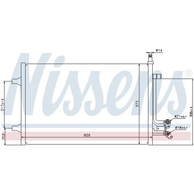 Afbeelding van Nissens Airco condensor 940097