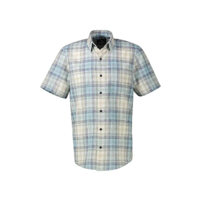 Afbeelding van LERROS Overhemd Geruit Blauw/dessin XL