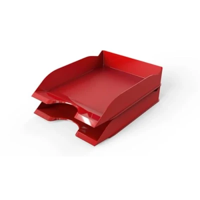 Afbeelding van Durable Brievenbakje BASIC A4, rood, stapelbare vakken, 6 stuks, 1701674080