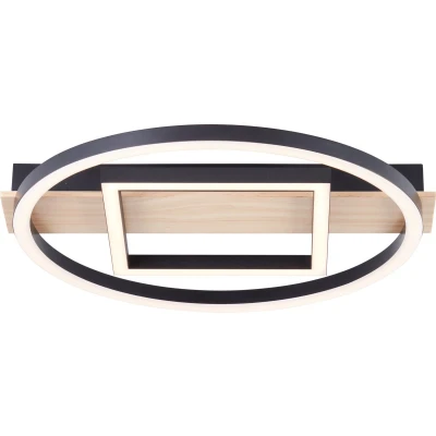 Afbeelding van Brilliant G99928A76 Maureen LED plafondlamp module 24 W Zwart