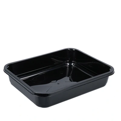 Afbeelding van H3 Serie Bakken &amp; Deksels 3300cc H320/60 PP Spuitgiet NP Zwart 312 x 245 60mm