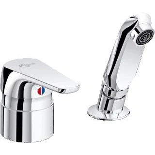Afbeelding van Ideal standard cerasprint 2 gats kappersmengkraan met uittrekbare handdouche straalregalaar chroom a5727aa