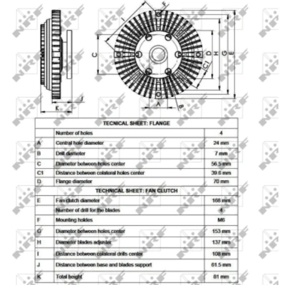 Afbeelding van NRF Visco koppeling 49549