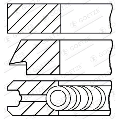 Afbeelding van Goetze Engine Zuigerveren 08 432200 10