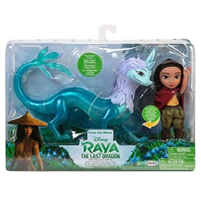 Afbeelding van Jakks Raya de laatste draak kleine Pop &amp; Sisu 15 cm met functie, wit, 213881