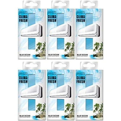Afbeelding van Areon Clima Luchtverfrisser Home Conditioner Blauw Oceaan Multi Pack Set van 6
