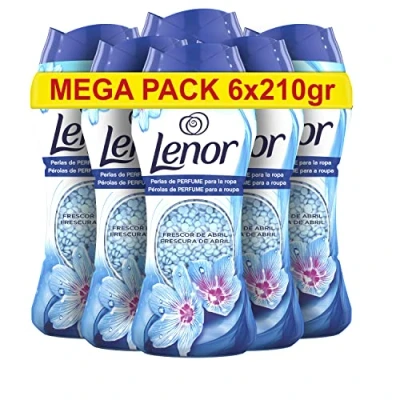 Afbeelding van Lenor Classics Frescor de April parfumkralen voor wasgoed (6 x 210 g)