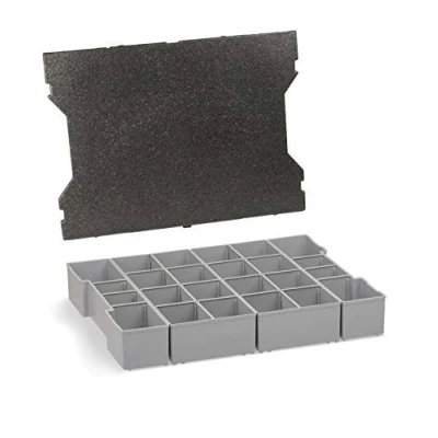 Afbeelding van Sortimo inzetbakje K3, K3 inzetstukken met dekselkussen, voor de L Boxx 102 G4, sorteerbakjes kleine onderdelen, inzetbakjes assortimentsdozen