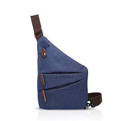 Afbeelding van FANDARE New Sling Bag Schoudertas Crossbody Sport Party Reizen Draagbare Anti Theft Mannen Waterdicht Polyester, Blauw, L, Vrijetijdsrugzak