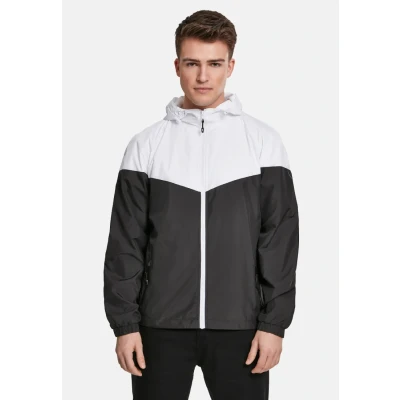 Afbeelding van Urban Classics Lichte jas, Heren, Maat: Small, Wht/blk