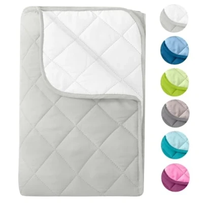 Afbeelding van Wometo OekoTex 100 Veerlicht zomerdekbed, 135x200, om te kamperen/zomer, 700 g dekbed in fris groen, beige, turkoois, oranje en wit, 100% polyester, Steppbett Sommer