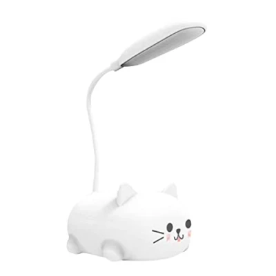 Afbeelding van Kat Led lamp, Leuke Cat USB Bureaulamp Oogbescherming Lamp Flexibele Nachtkastje Bureaulamp, Oogzorgzame Boek Leeslamp Kinderen Slaapkamers, Woonkamer