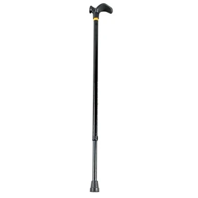 Afbeelding van HOMECRAFT Voorgevormde gripstokken, niet opvouwbare wandelstok met zwarte schacht, ergonomisch handvatontwerp voor mensen zwakke grip of artritis, 738 955 mm, rechterhand (in aanmerking