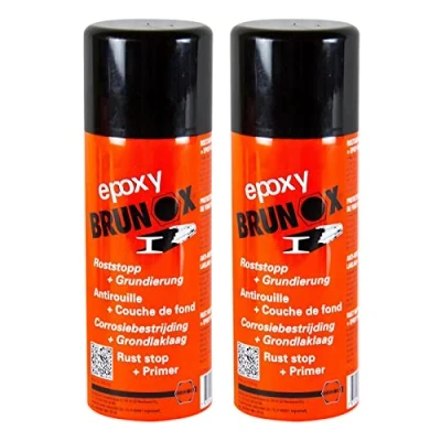 Afbeelding van Brunox 2 x epoxy roestomvormer roestbescherming roeststop primer 400 ml