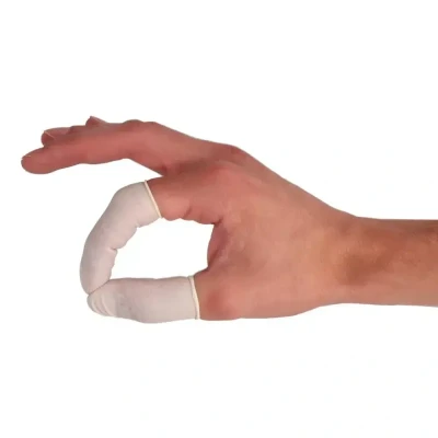 Afbeelding van Vingertops Vingercondooms CMT Latex Gepoederd Maat XL