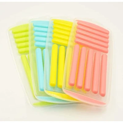 Afbeelding van Pop Out Non Stick Ice Cube Tray Soft Silicone Plastic 10 Sticks 1 Kleur Willekeurige Verzonden