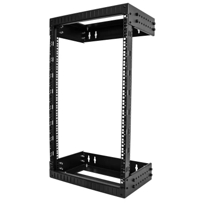 Afbeelding van StarTech.com 18U 19 Wandmonteerbare Server Rack, Verstelbare Diepte 12 20 , 2 Post Open Frame Serve