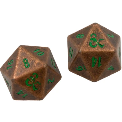 Afbeelding van Dungeons and Dragons Heavy Metal Dice Set D20: Feywild Copper Green (2 stuks)