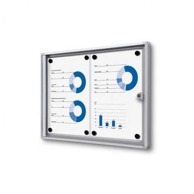 Afbeelding van Vergrendelbaar Notitiebord Indoor Economy 2x A4