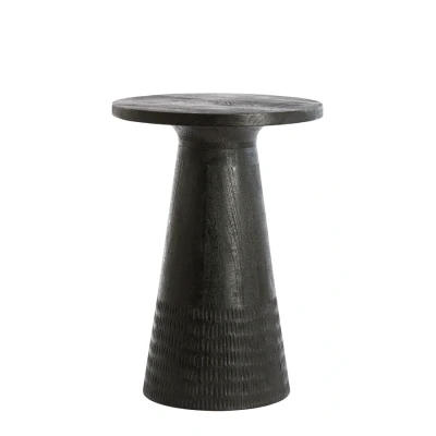 Afbeelding van Light &amp; Living Paxos ronde bijzettafel Ø45 cm mat zwart Metaal