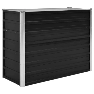 Afbeelding van Plantenbak verhoogd 100x40x77 cm gegalvaniseerd staal antraciet