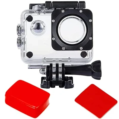 Afbeelding van TEKCAM Waterdichte behuizing met vlotterspons compatibel AKASO EK7000, V50 Elite/Apexcam/WOLFANG/VEMONT/Jadfezy/GOOKAM Onderwater Beschermende Duikbehuizing Case
