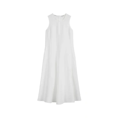 Afbeelding van Marc O&#039;Polo TANK Style Feminine Shape Length Cutlines Jurk, Dames, Maat: 40, White