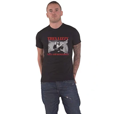 Afbeelding van Thin Lizzy Live &amp; Dangerous Heren T shirt 2XL Zwart