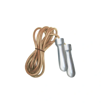 Afbeelding van Toorx Fitness Springtouw Leer Pro Zilver Bruin Hout