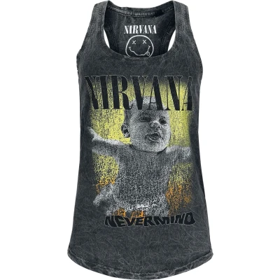 Afbeelding van Nirvana Nevermind Tanktop grijs M Katoen