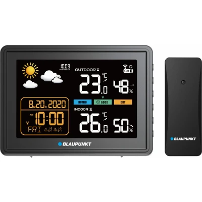 Afbeelding van Blaupunkt Weerstation met hygrometer / luchtdruk voorspelling WS30BK