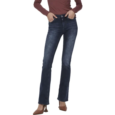 Afbeelding van Only ONLBLUSH MID Flared DNM REA409 NOOS Blue Black Den jeans XL L32