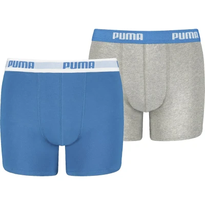 Afbeelding van PUMA Boxershort Heren BASIC BOXER 2P Blue / Grey