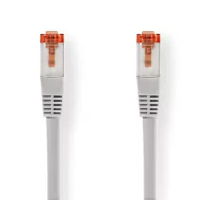Afbeelding van Nedis Ccgb85221Gy10 Cat6 S/Ftp Netwerkkabel Rj45 (8P8C) Male 1,0 M Grijs