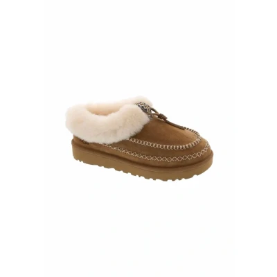 Afbeelding van UGG dames Tasman Alpine clog van suède in de kleur Cognac, maat: 38