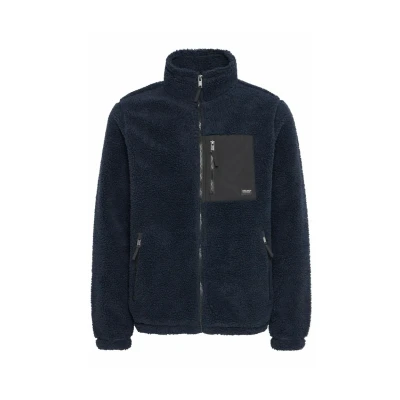 Afbeelding van Blend Bhmtotti Teddy Fleecejas, Heren, Maat: Large, Total eclipse