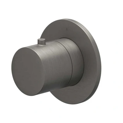 Afbeelding van IVY Bond afbouwdeel inbouw stopkraan symmetry Geborsteld Metal Black PVD